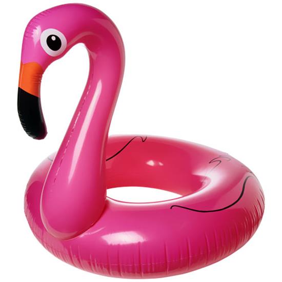Badring Flamingo med tryck Lila