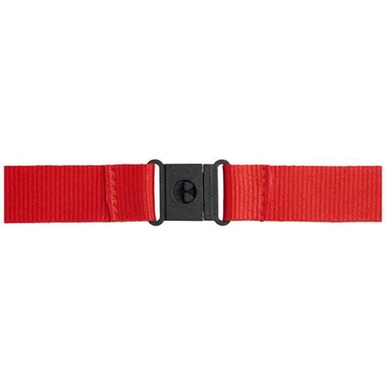 Nyckelband Yogi med avtagbart spänne med tryck Röd