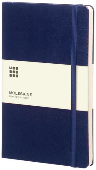 Anteckningsbok Moleskine Classic Lagre med hårt omslag – linjerad med tryck Blå