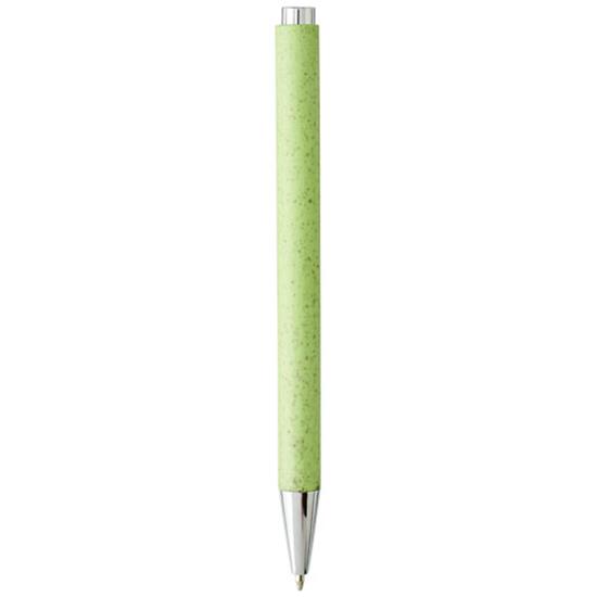 Penna Tual halm, blått bläck med tryck Grön