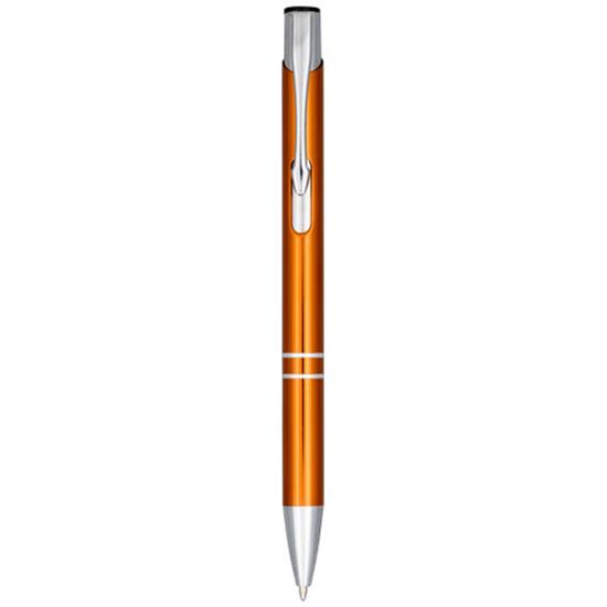 Penna Moneta anodiserat aluminium, svart bläck med tryck Orange