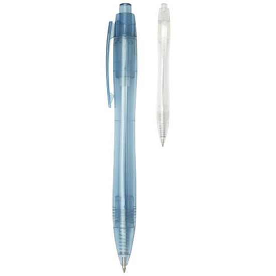 Penna Alberni rPET, blått bläck med tryck Vit