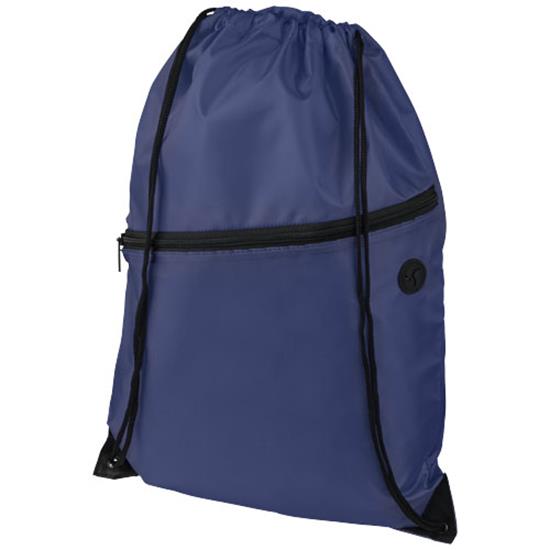 Gymnastikpåse Oriole 5L med ficka med tryck Marinblå