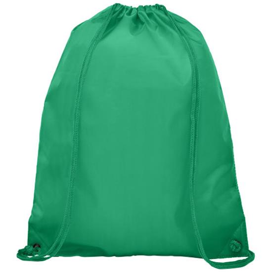 Gymnastikpåse Oriole 5L med dubbel ficka med tryck Grön