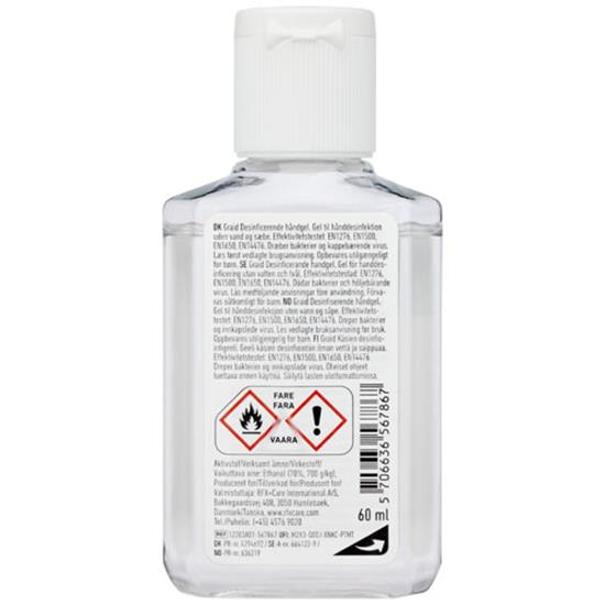 Desinfektionsgel Be Safe 60 ml med tryck Frostad transparant