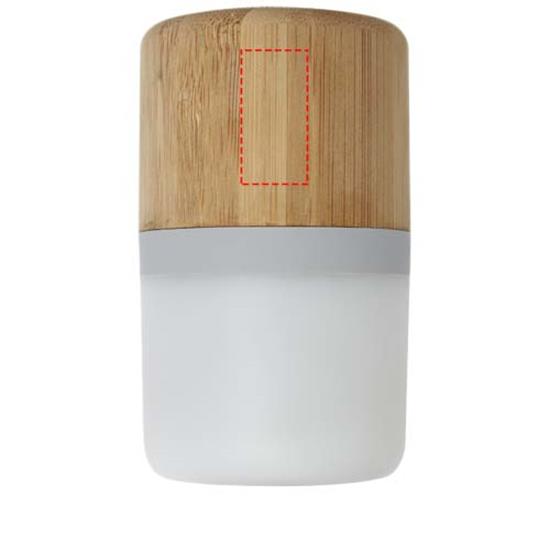 Högtalare Aurea Bluetooth® med lampa med tryck Brons