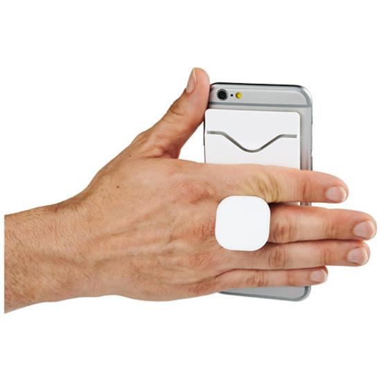 Korthållare Purse för mobilen med tryck Vit