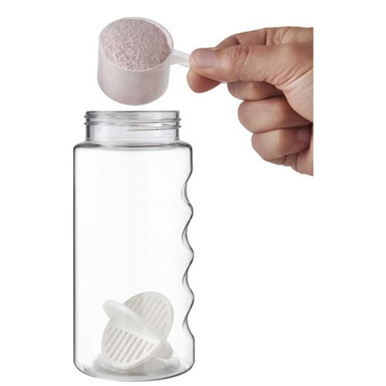 Sportflaska H2O Active® Bop 500ml rPET shaker-flaska med tryck Svart