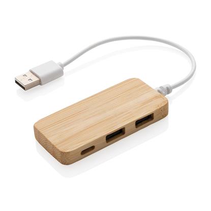 Bild på USB-hubb Bambu med Type-C