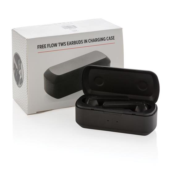 Öronsnäckor Free Flow TWS Bluetooth®  med tryck Svart