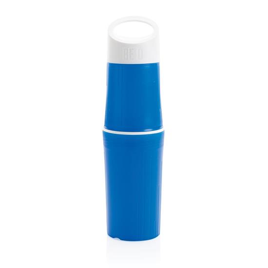 Vattenflaska BE O Bottle 500ml med tryck Blå