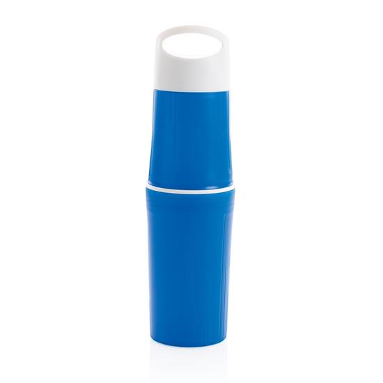 Vattenflaska BE O Bottle 500ml med tryck Blå