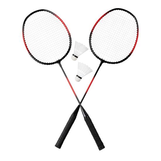 Badminton-set med tryck Svart