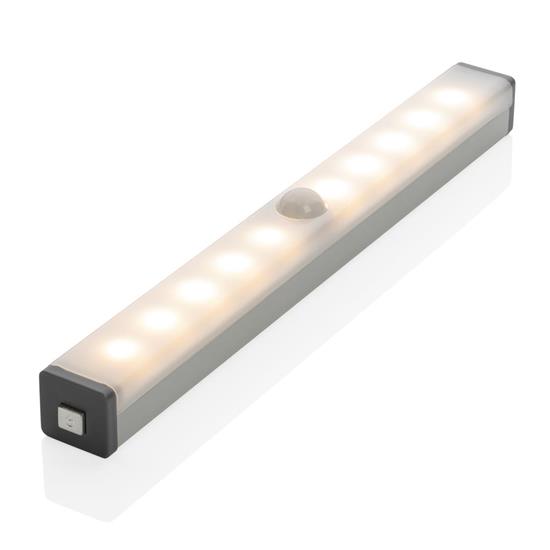 LED-lampa med rörelsesensor, återuppladdningsbar med tryck Silver