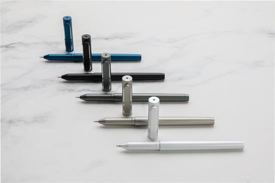 Penna X6 med avtagbar kork med tryck Blå