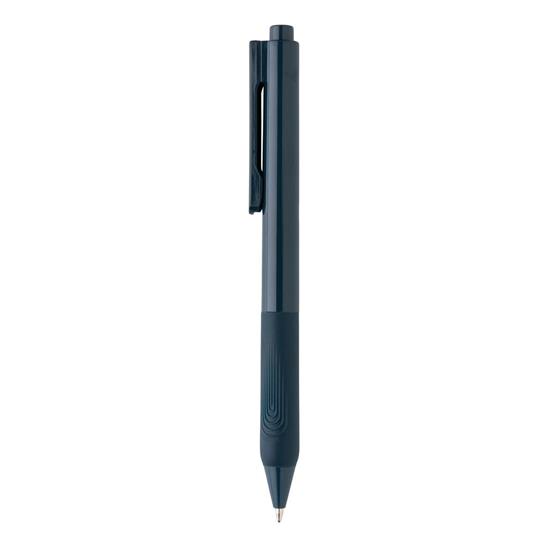 Penna X9 med silikongrepp med tryck Marinblå