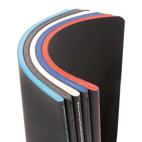 Anteckningsbok Softcover PU A5 med färgade kanter med tryck Blå