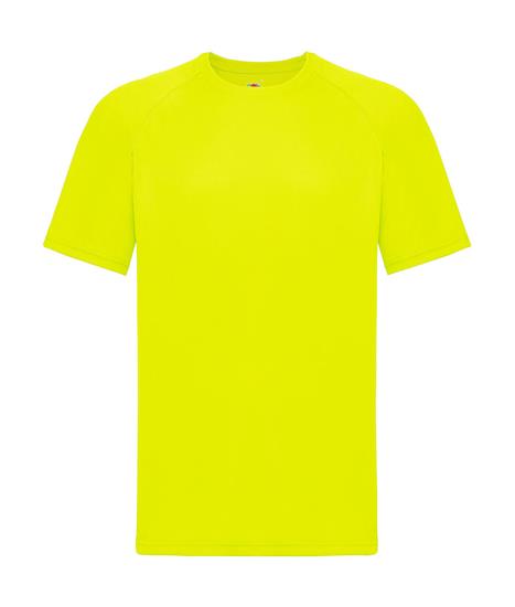 Funktions T-shirt Performance med tryck Ljusgul