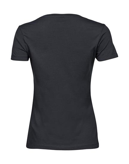 T-shirt TeeJays Luxury Dam med tryck Svart