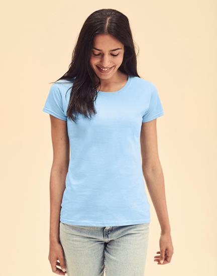 T-shirt Valueweight Dam med tryck Skyblå