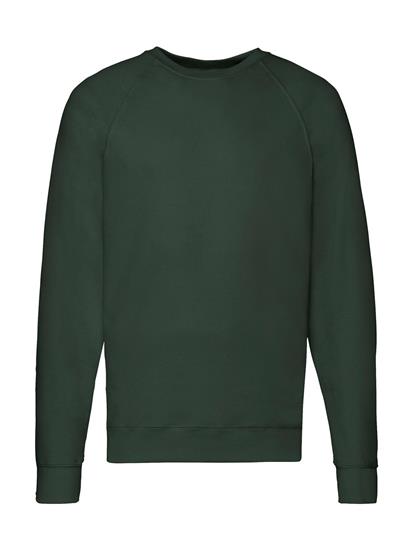 Sweatshirt Lightweight Raglan med tryck Bottle Green