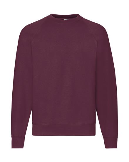 Sweatshirt Classic Raglan med tryck Burgundy