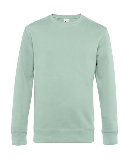 Sweatshirt B&C KING Unisex med tryck Aqua Grön