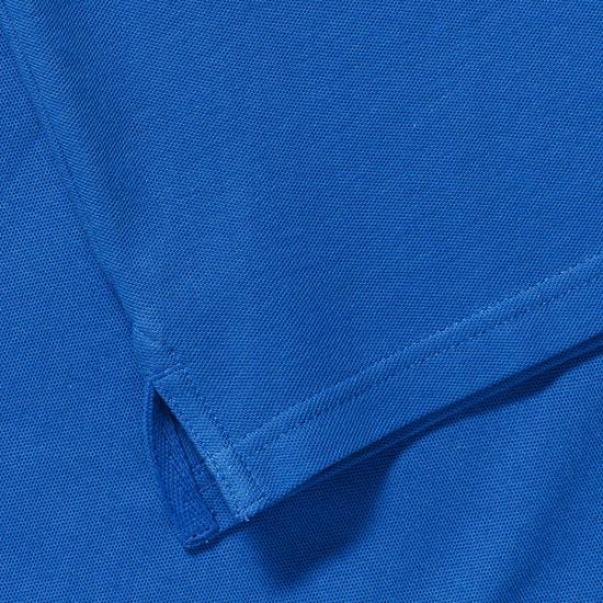 Piké Russell Ultimate Cotton med tryck Azure Blå